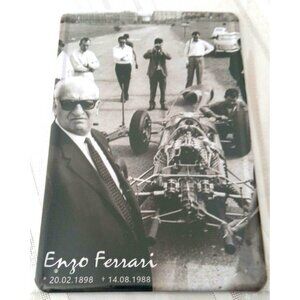 FERRARI F1 Photo Plate 1964 Race Lemans  8" x 12" Photo Metal Enzo Ferrari